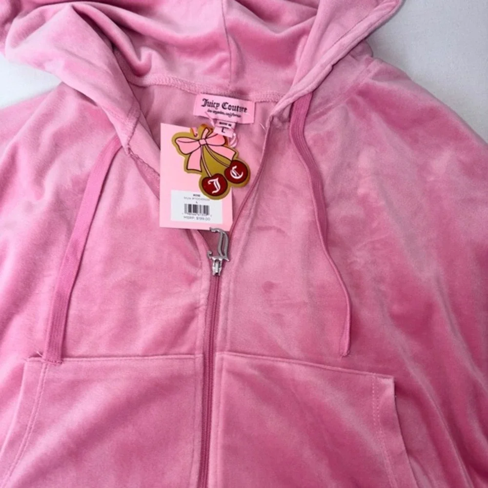 Juicy Couture Pink Velour Track Jacket & Jogger Set